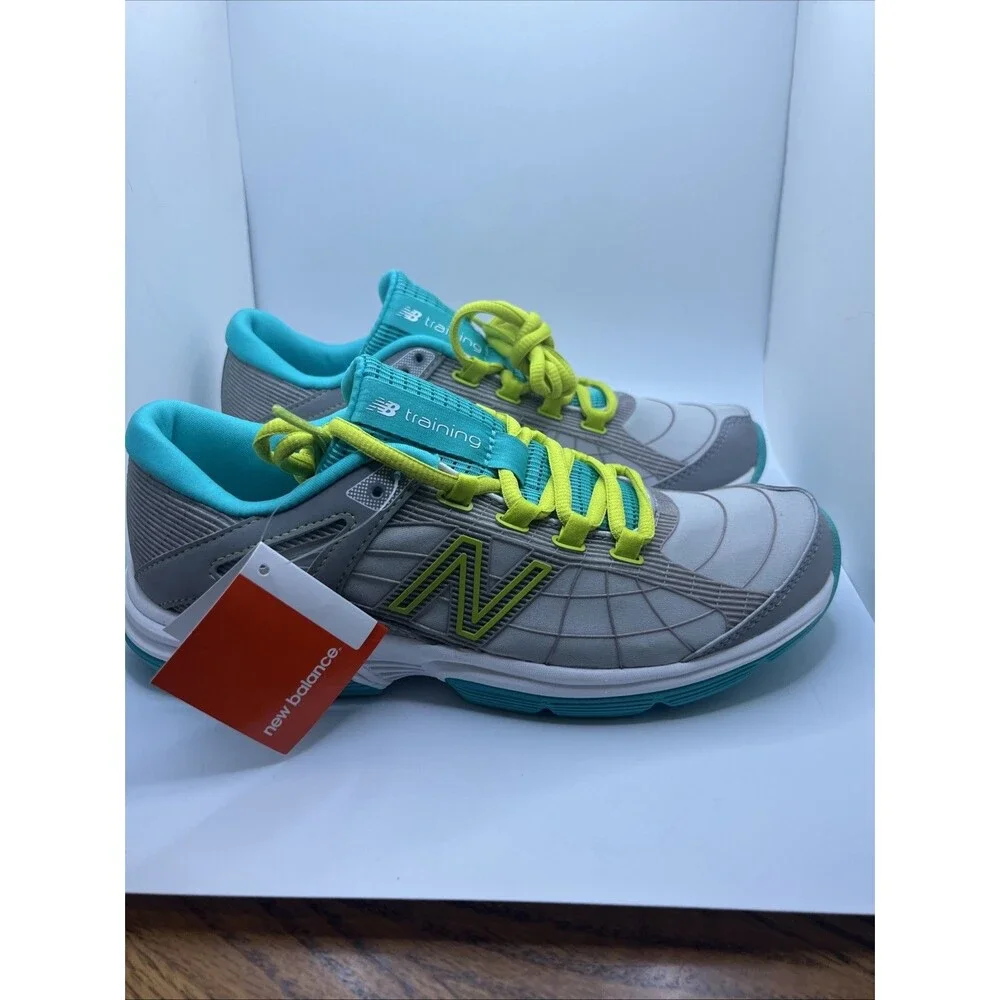 New Balance 813 Women's Training Shoes Sz 7B Gray Teal Sneakers  WX813SG New
